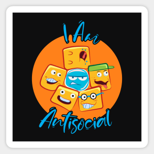 I Am Antisocial Sticker